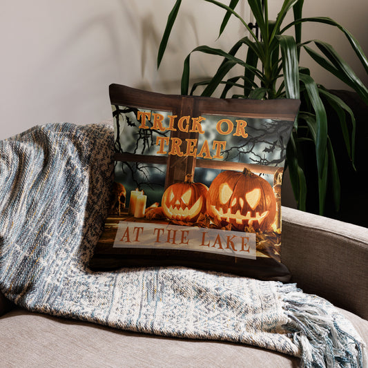 Trick or Treat at the Spooky Lake Premium Pillow