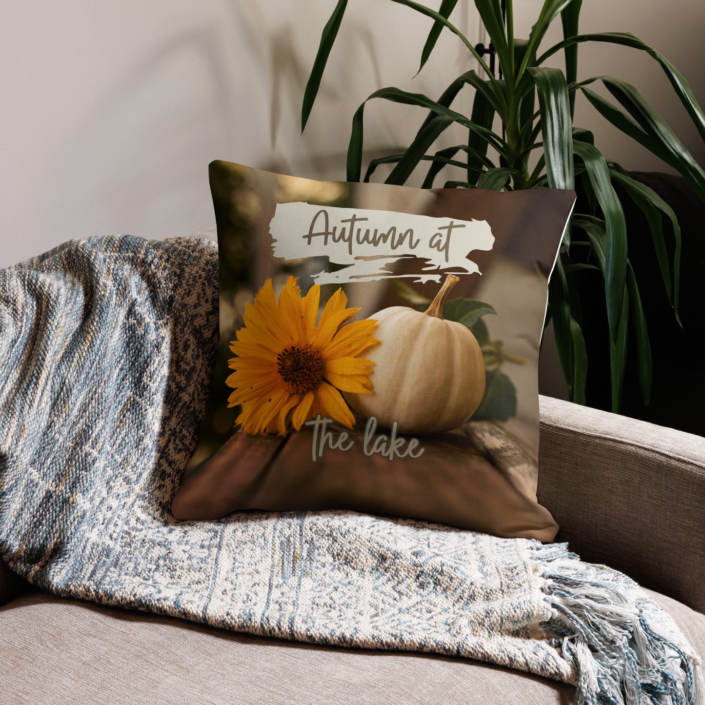 Autumn at the Lake Premium Pillow