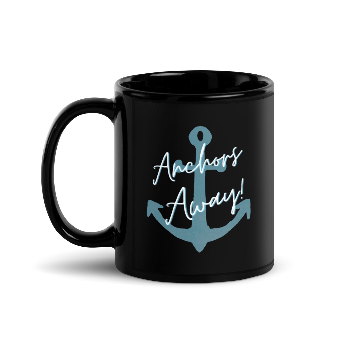 Black Glossy Mug - Anchors Away