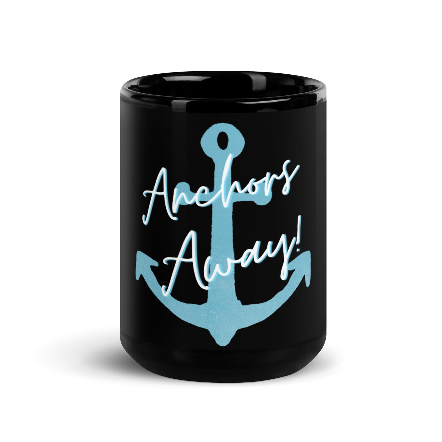 Black Glossy Mug - Anchors Away