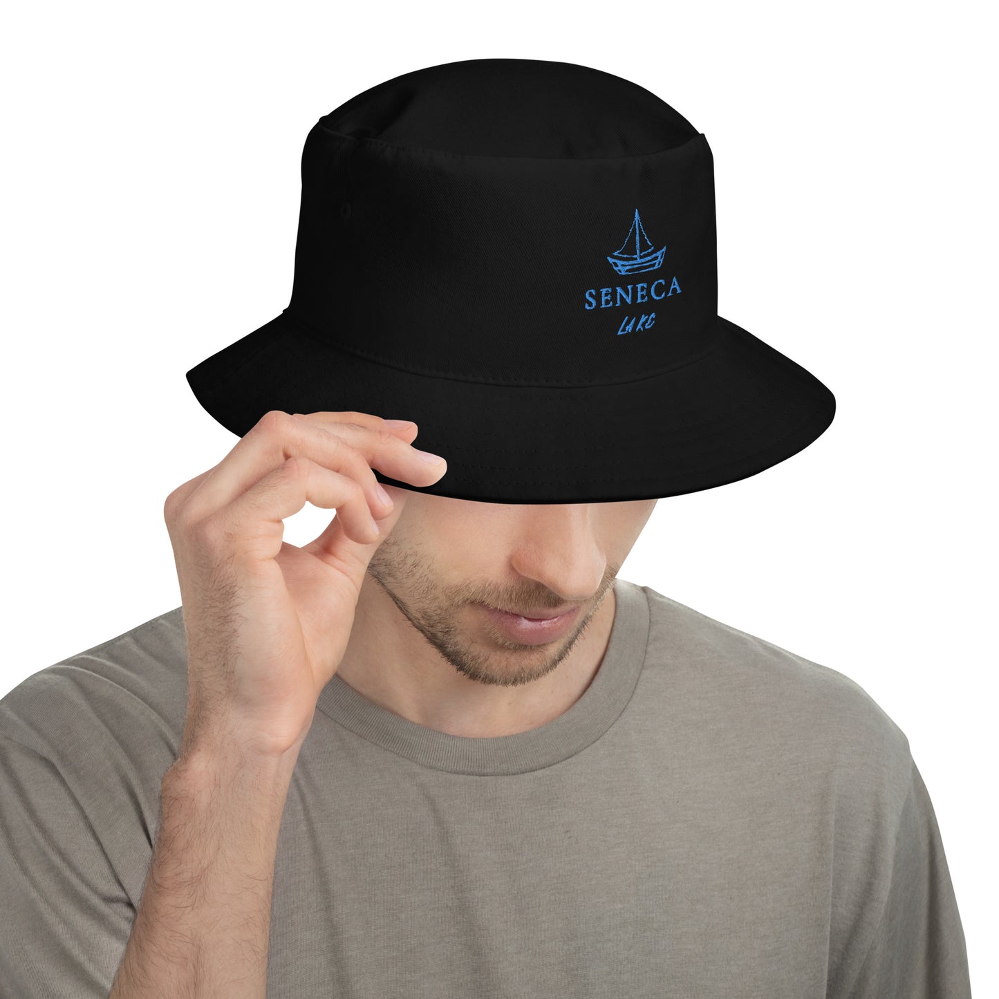 Bucket Hat - Seneca Lake sailboat