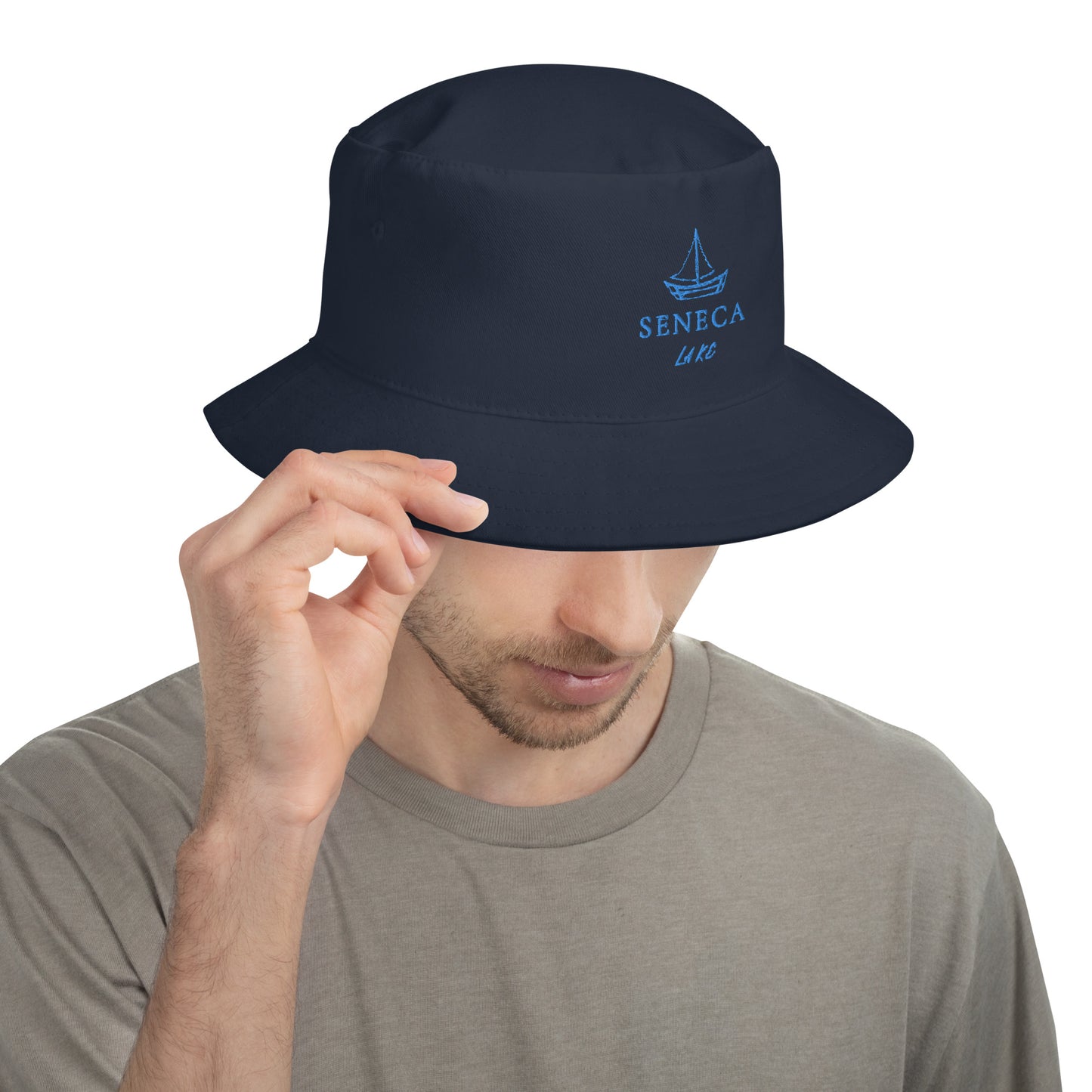 Bucket Hat - Seneca Lake sailboat