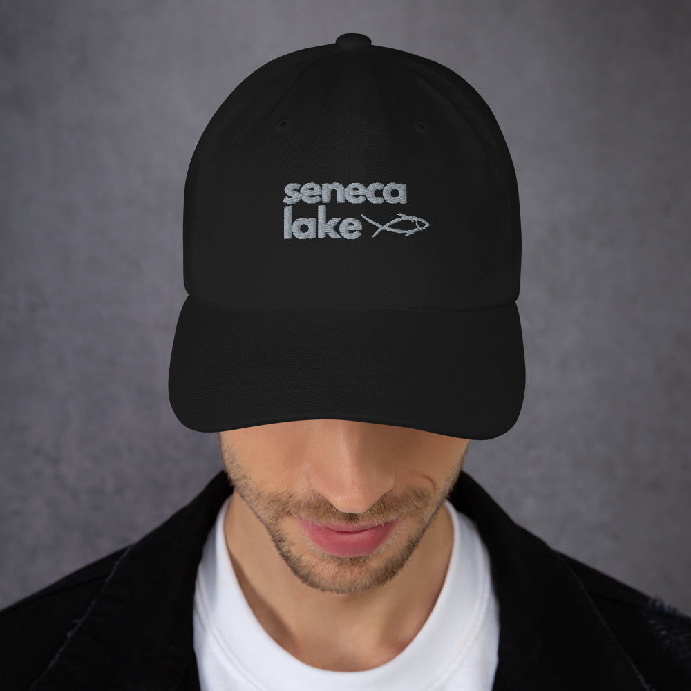 Dad hat - Seneca Lake simple fish