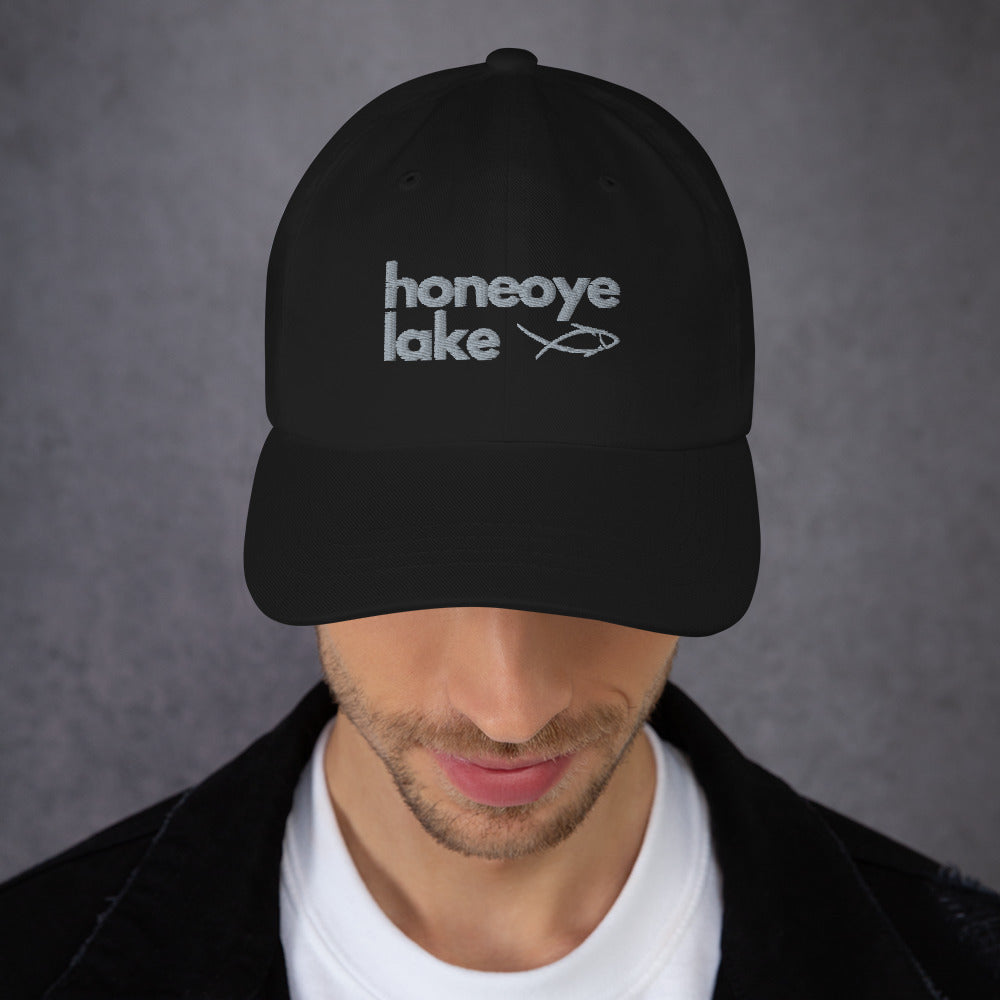 Dad hat - Honeoye Lake simple fish