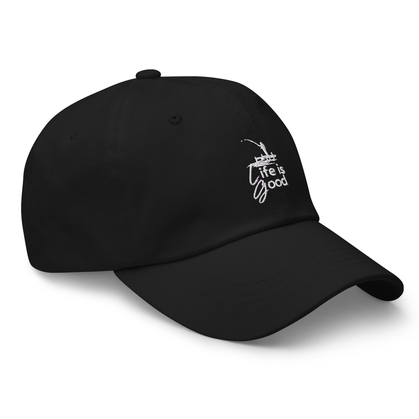 Dad hat - Life is Good Fisherman on a Dock