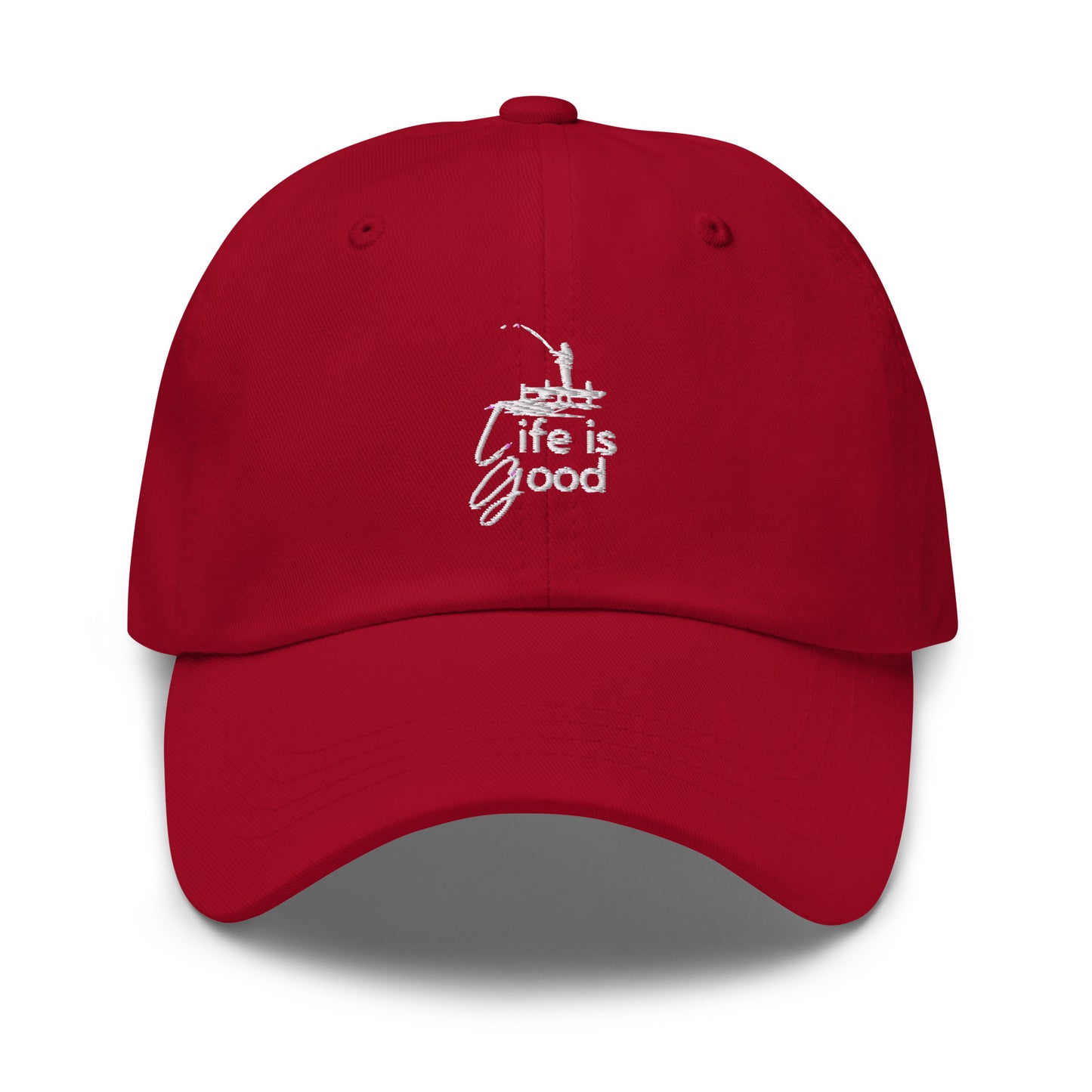 Dad hat - Life is Good Fisherman on a Dock