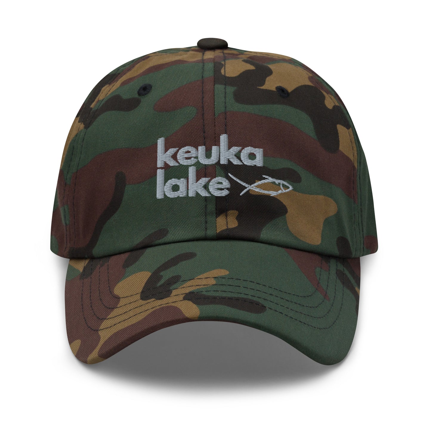 Dad hat - Keuka Lake simple fish