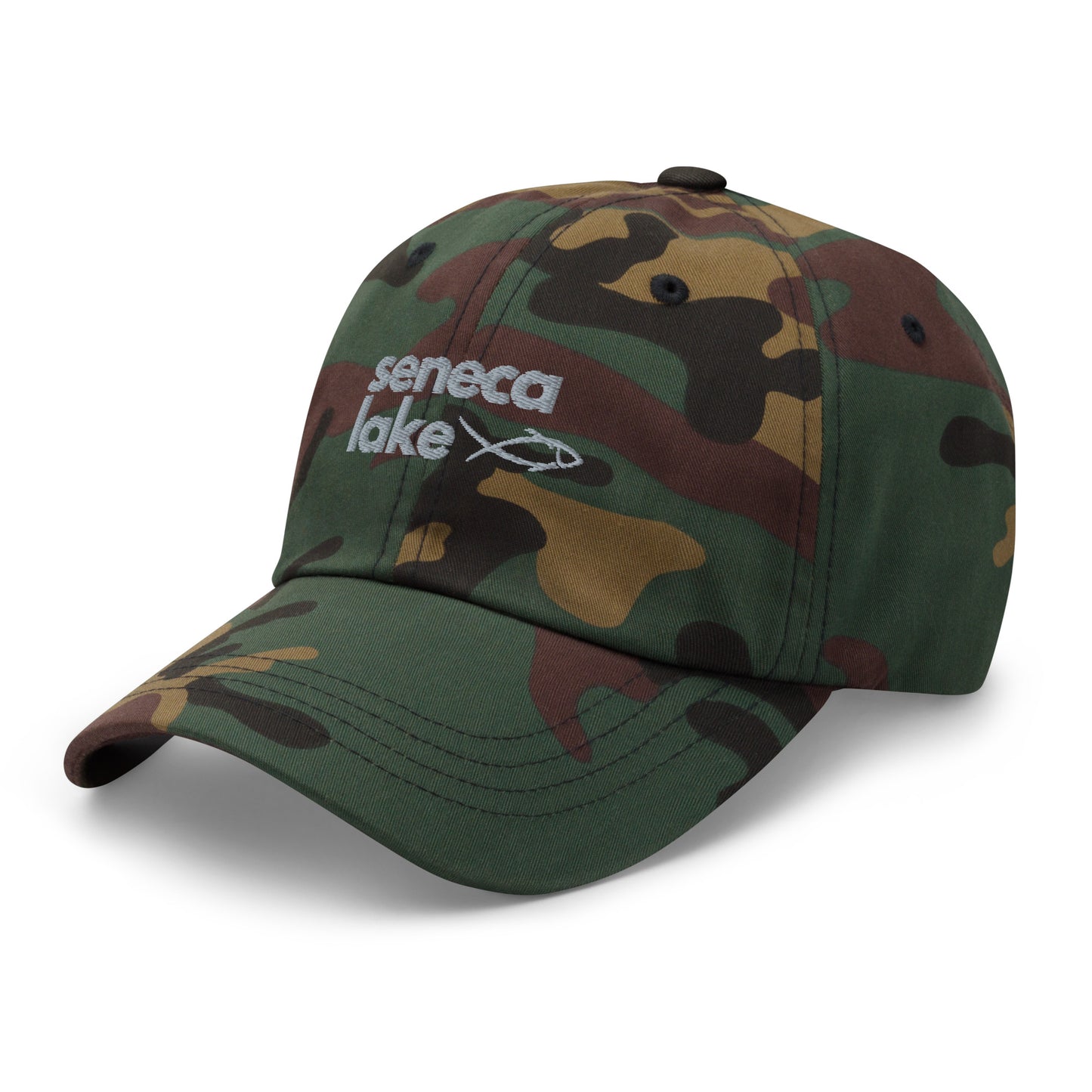 Dad hat - Seneca Lake simple fish