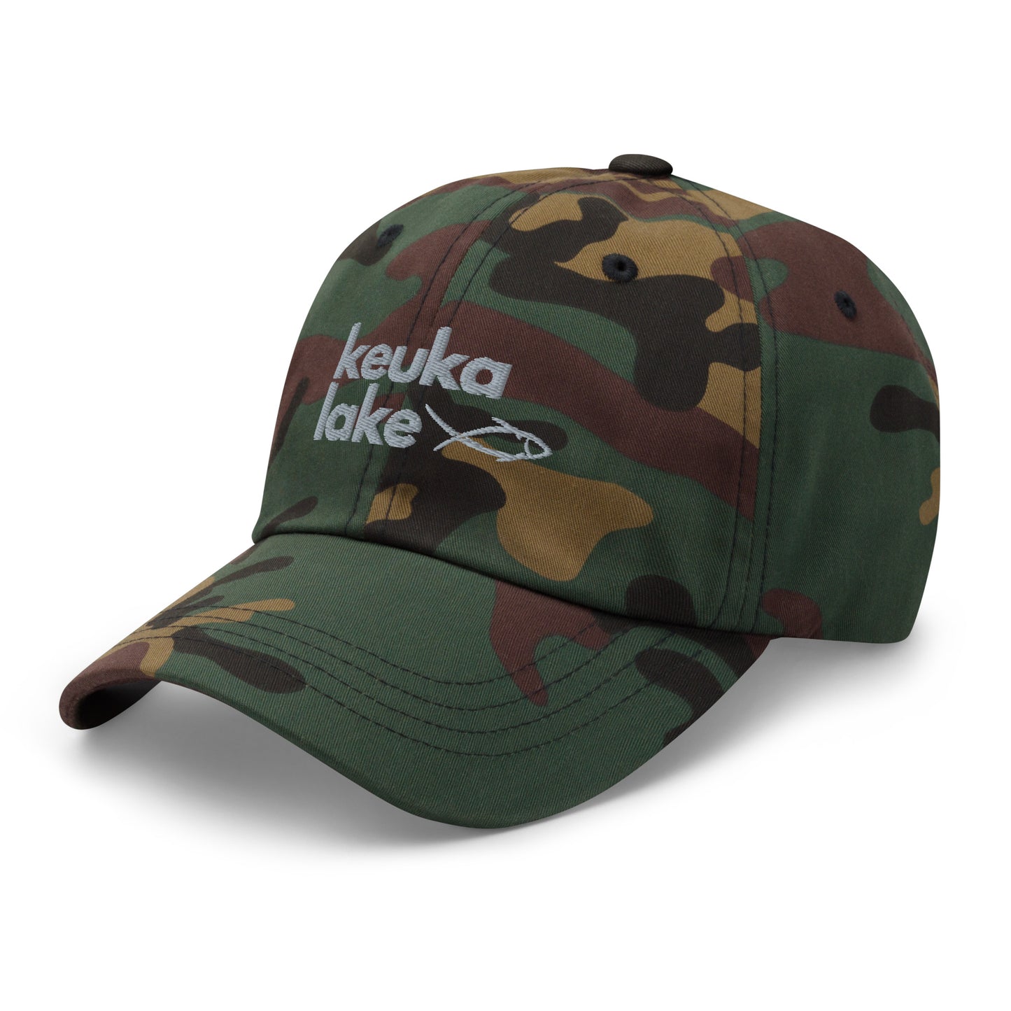 Dad hat - Keuka Lake simple fish