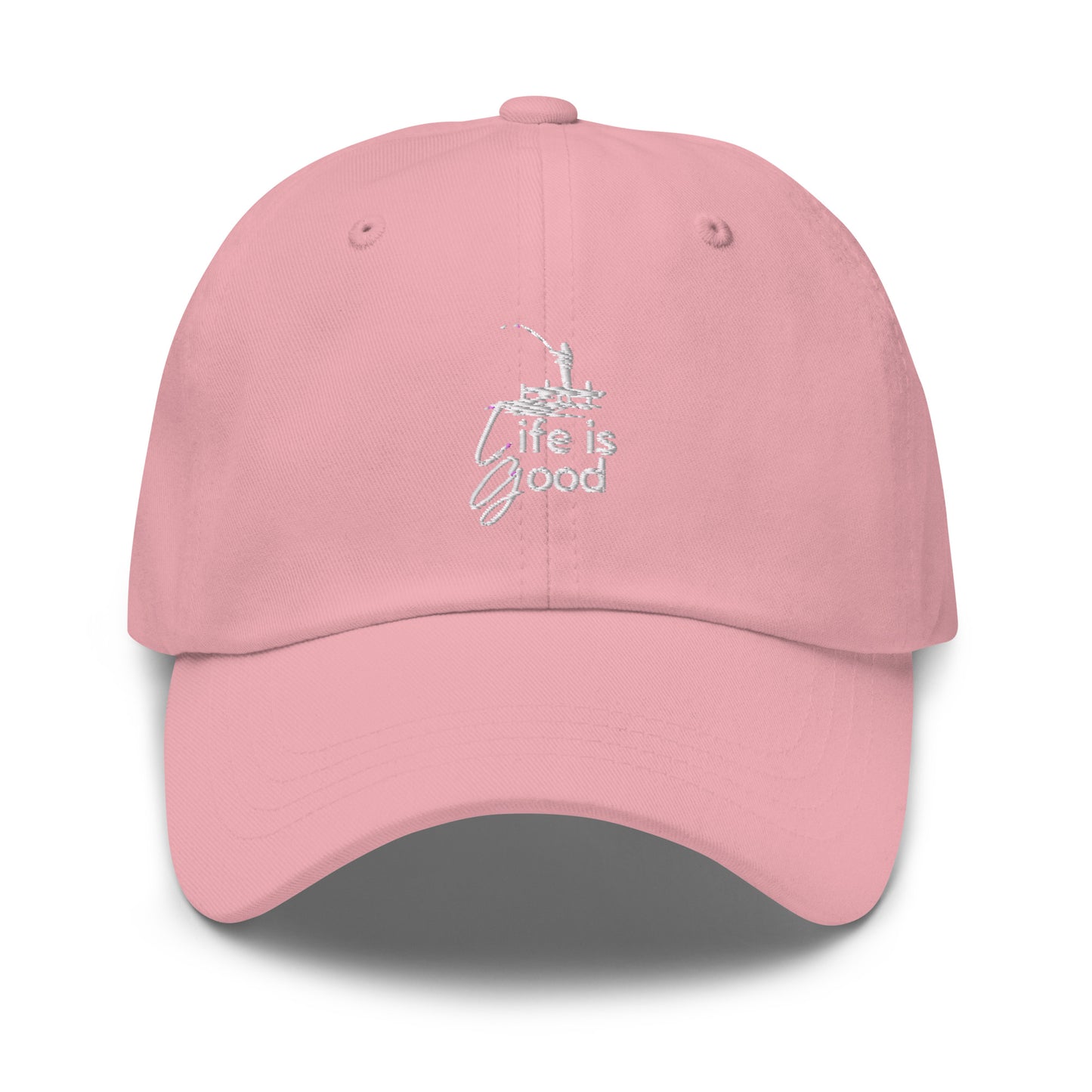 Dad hat - Life is Good Fisherman on a Dock