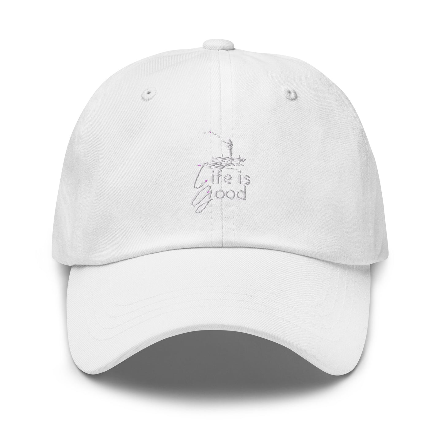 Dad hat - Life is Good Fisherman on a Dock