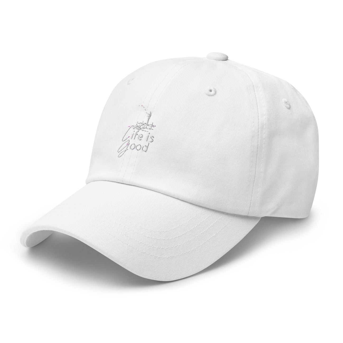 Dad hat - Life is Good Fisherman on a Dock