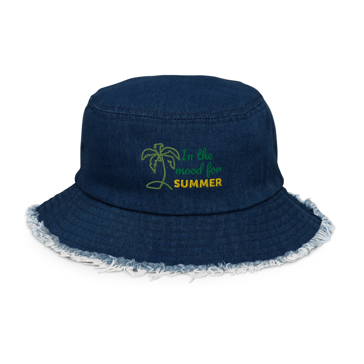 Distressed denim bucket hat - I'm in the mood for summer