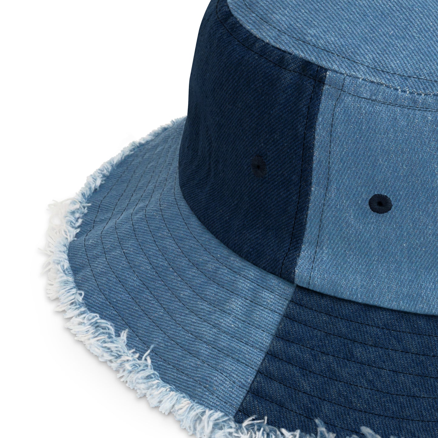 Distressed denim bucket hat - Sun Kissed