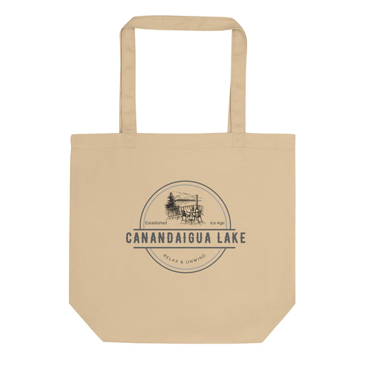 Eco Tote Bag - Canandaigua view from the deck