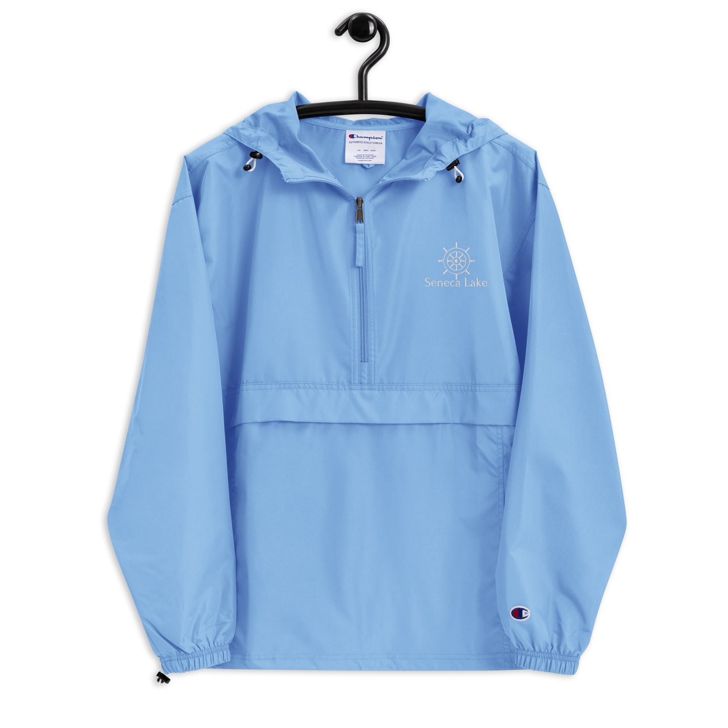 Embroidered Champion Packable Jacket - Seneca Lake Helm