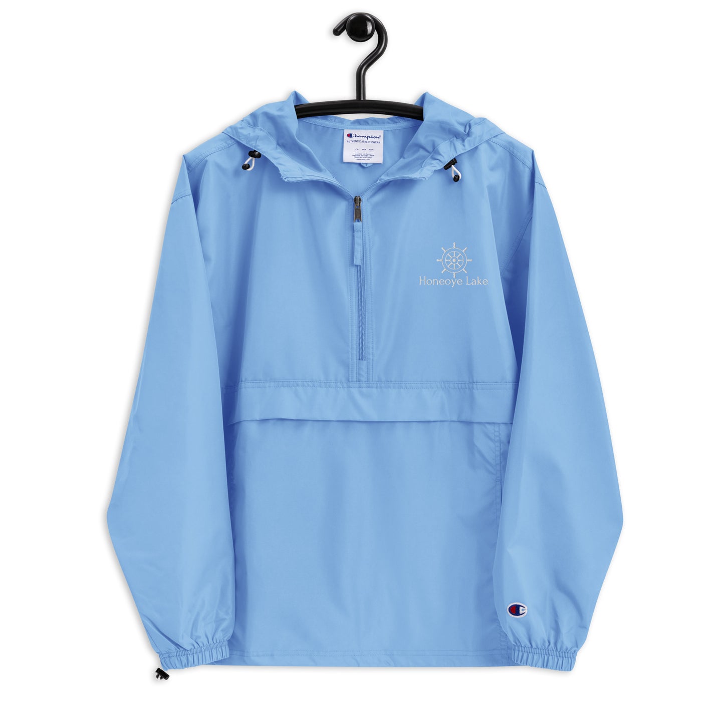 Embroidered Champion Packable Jacket - Honeoye Lake Helm