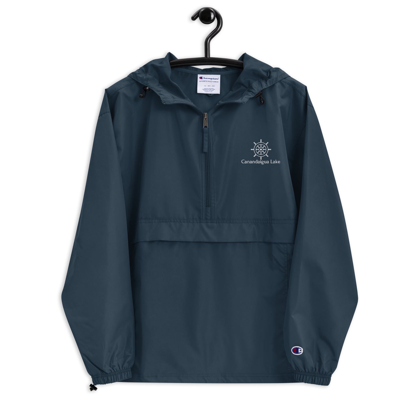 Embroidered Champion Packable Jacket - Canandaigua Lake Helm