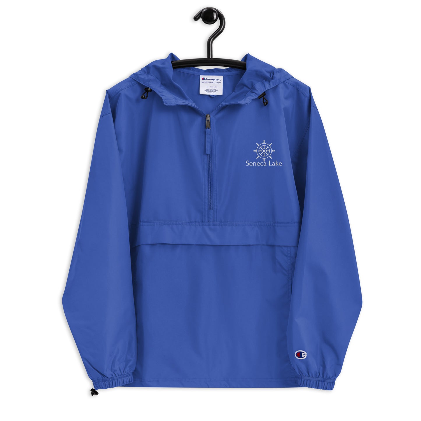 Embroidered Champion Packable Jacket - Seneca Lake Helm