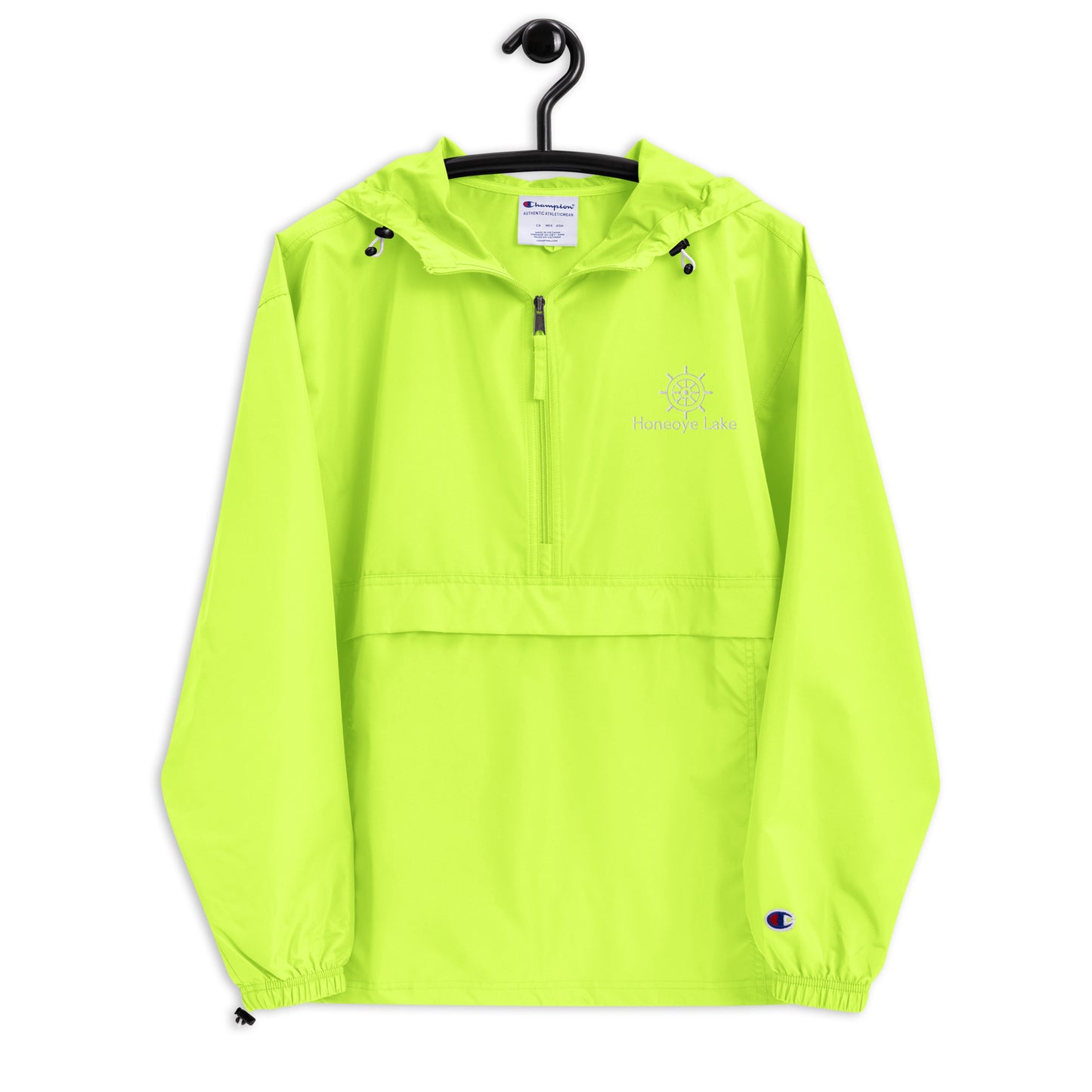 Embroidered Champion Packable Jacket - Honeoye Lake Helm