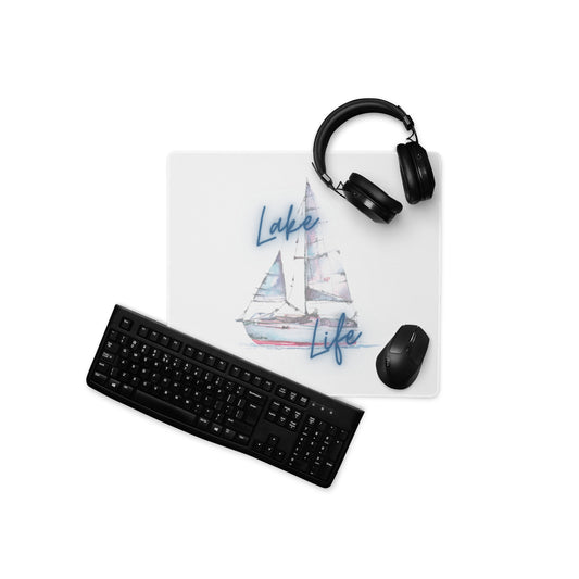 Lake Life Sailboat 3 Desk Mat / Gaming mouse pad