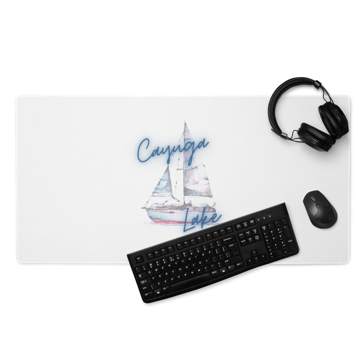 Cayuga Lake Sailboat 3 Desk Mat / Gaming mouse pad