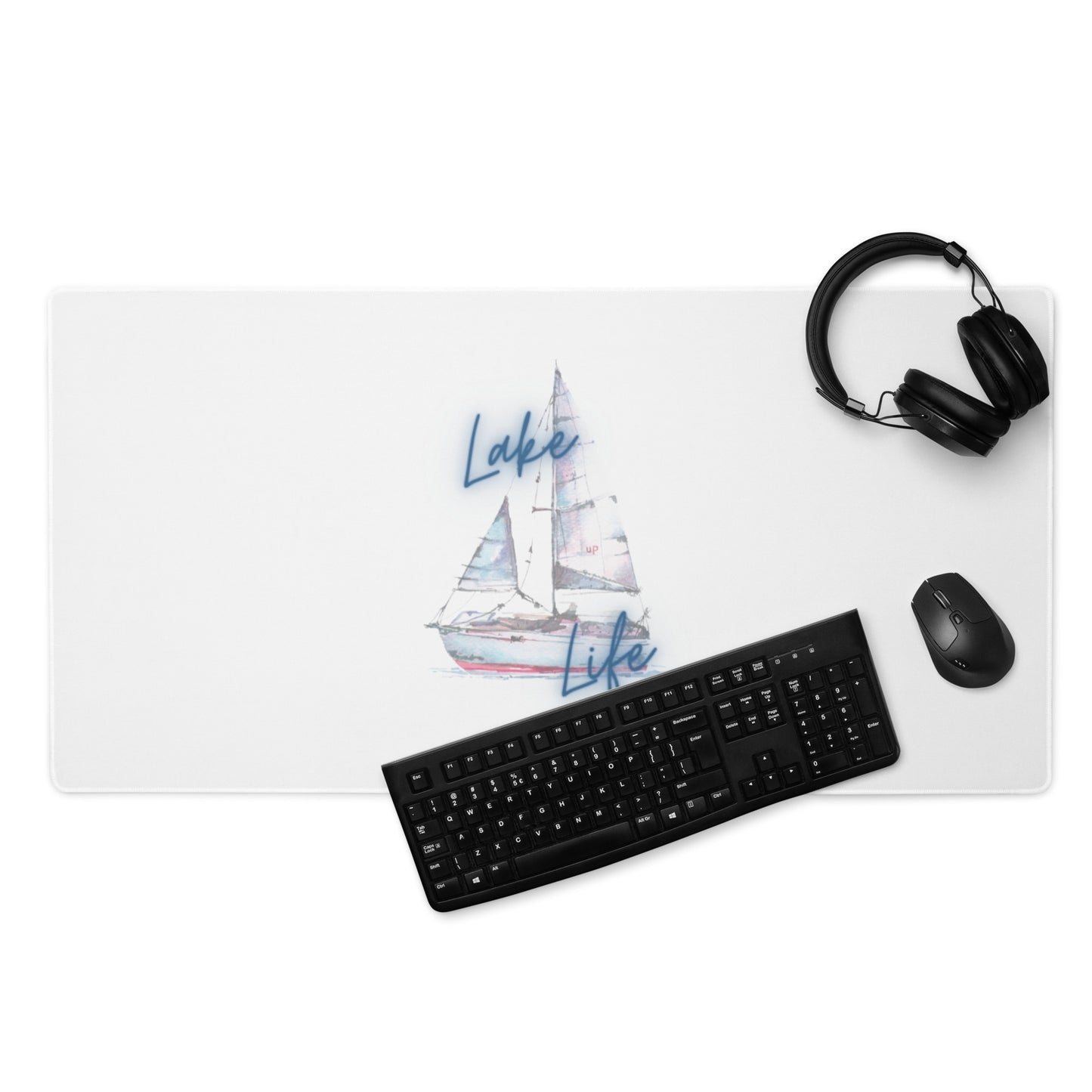 Lake Life Sailboat 3 Desk Mat / Gaming mouse pad