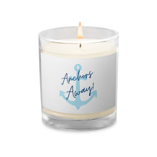 Glass jar soy wax candle - Anchors Away