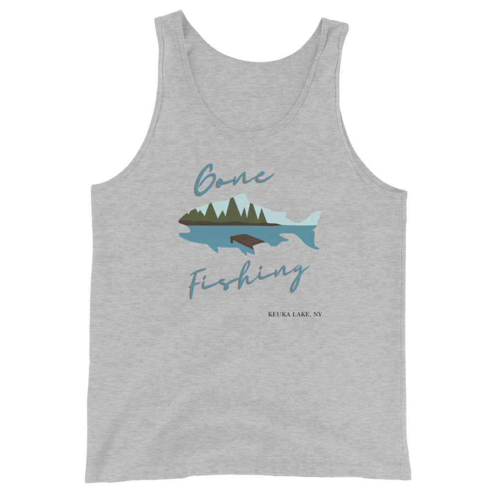 Unisex Tank Top - Keuka Gone Fishing