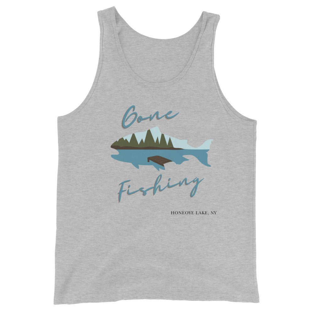 Unisex Tank Top - Honeoye Gone Fishing