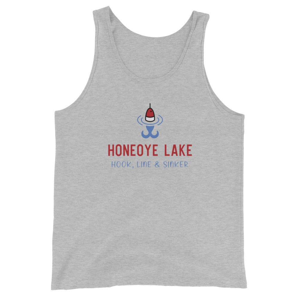 Unisex Tank Top - Honeoye Lake RWB hook, line & sinker