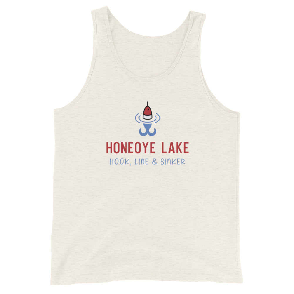 Unisex Tank Top - Honeoye Lake RWB hook, line & sinker