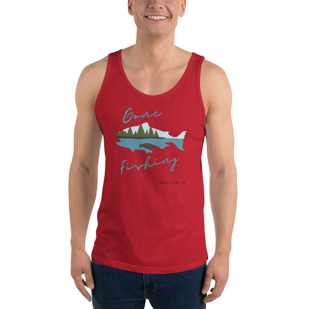 Unisex Tank Top - Keuka Gone Fishing