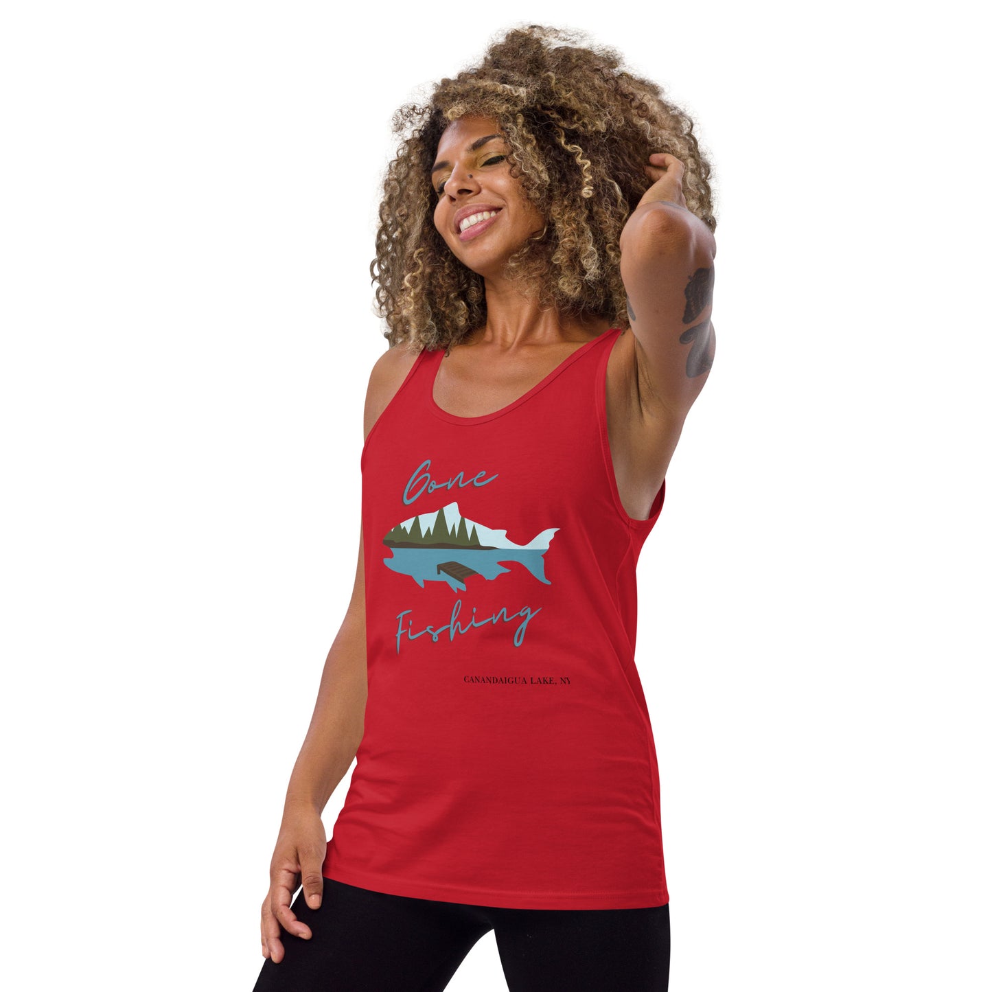 Unisex Tank Top - Canandaigua Gone Fishing