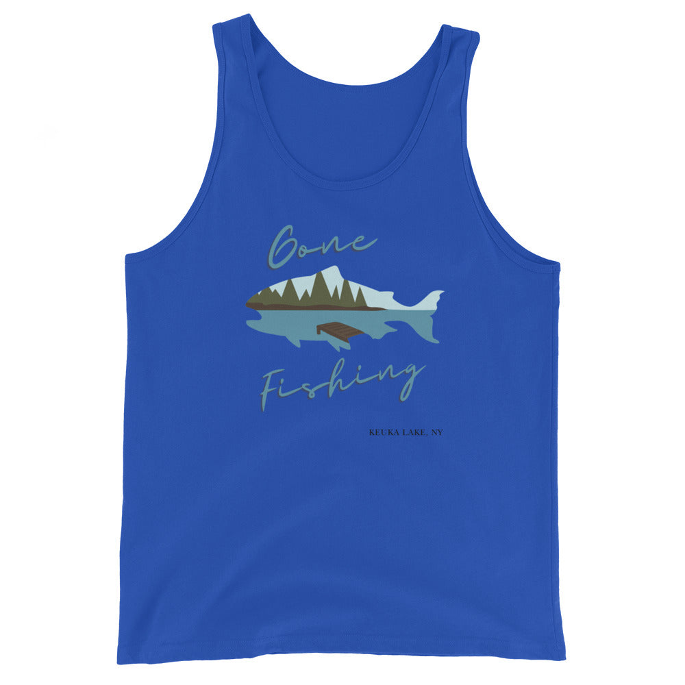 Unisex Tank Top - Keuka Gone Fishing