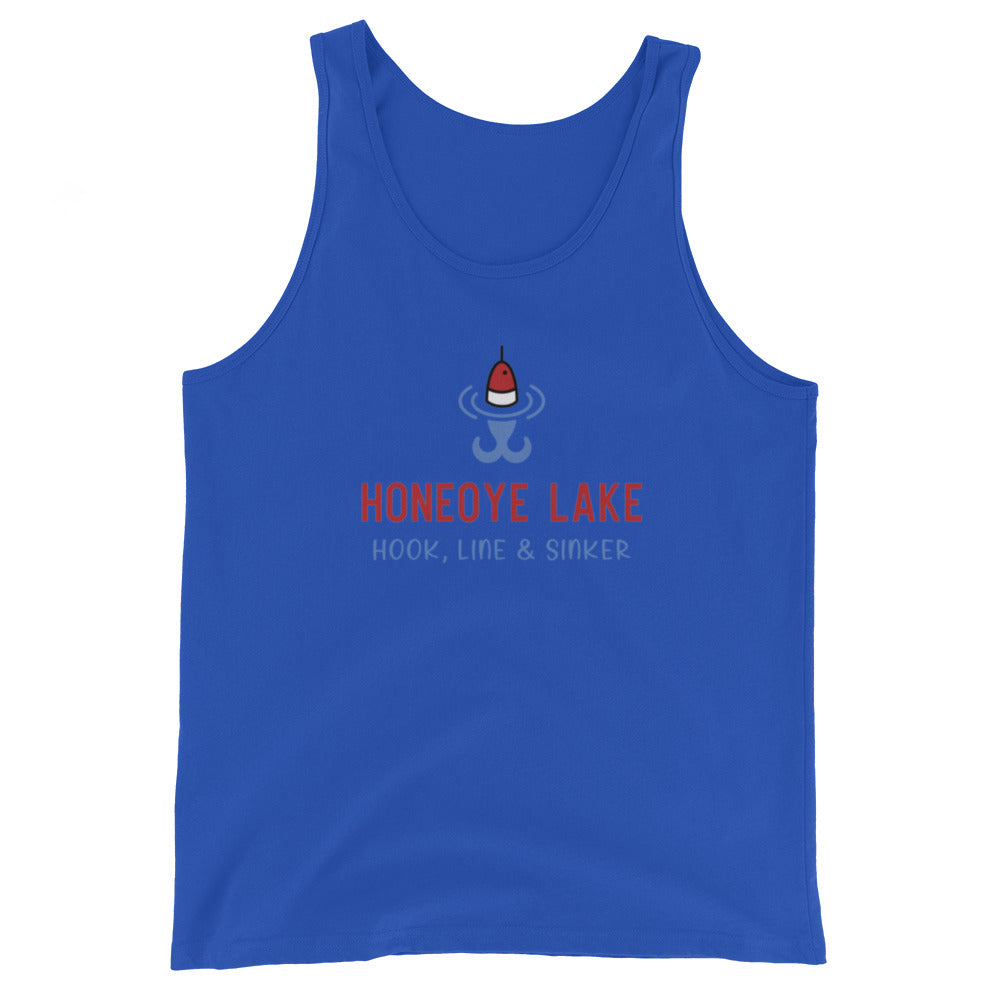 Unisex Tank Top - Honeoye Lake RWB hook, line & sinker