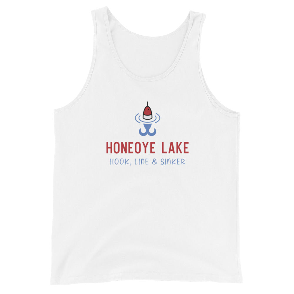 Unisex Tank Top - Honeoye Lake RWB hook, line & sinker