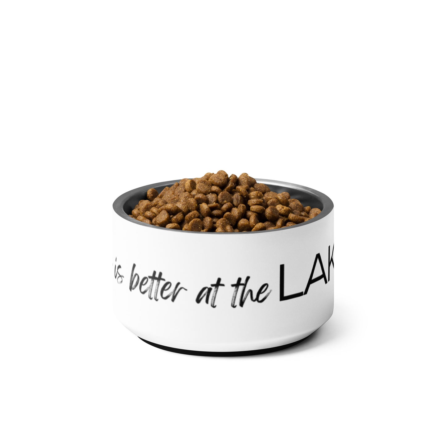 Life is Better at the Lake pet food bowl