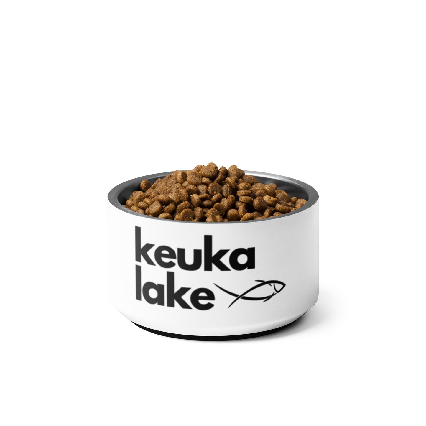 Keuka Lake simple fish pet food bowl