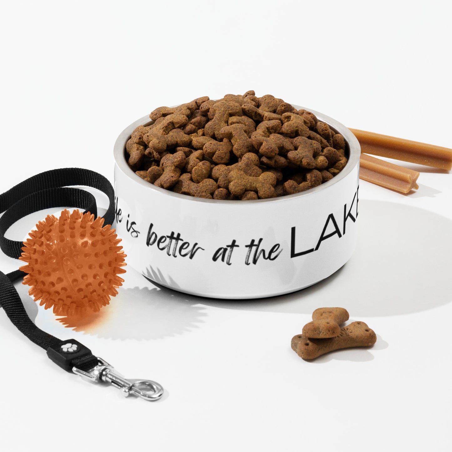 Life is Better at the Lake pet food bowl