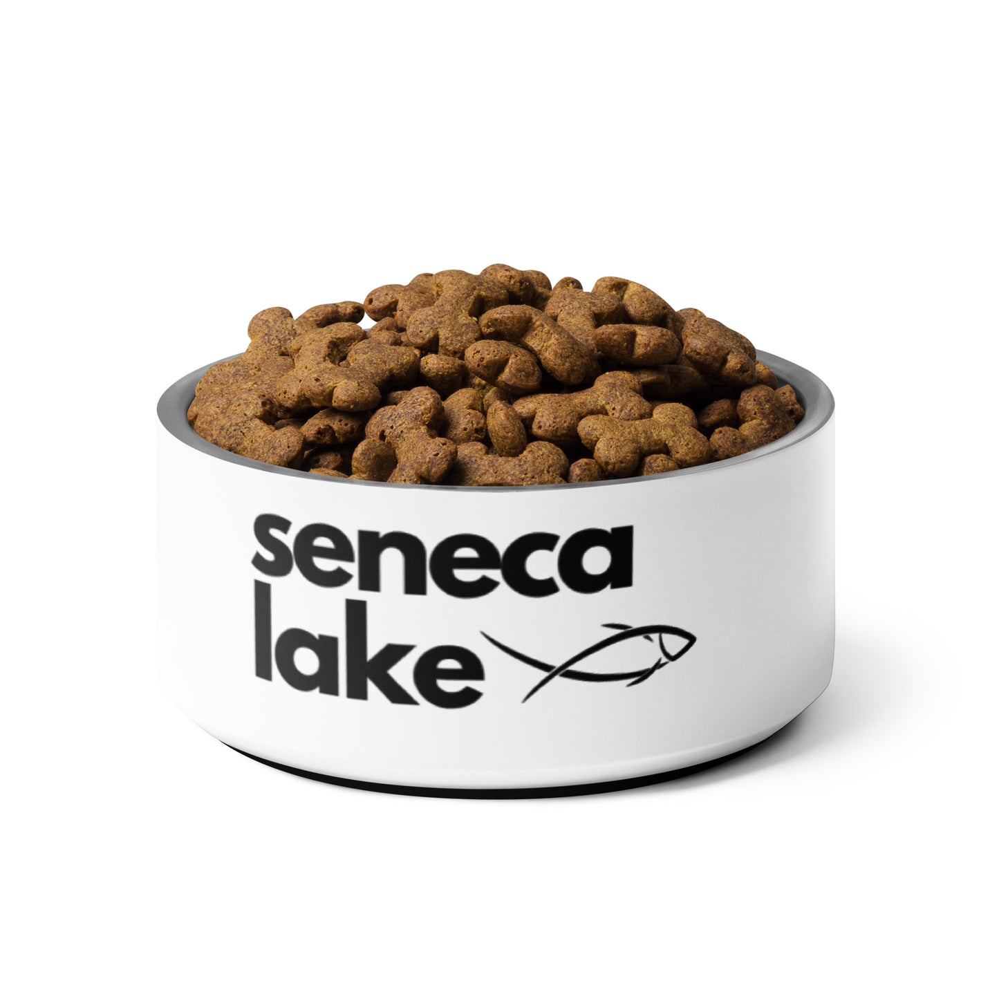 Seneca Lake simple fish pet food bowl