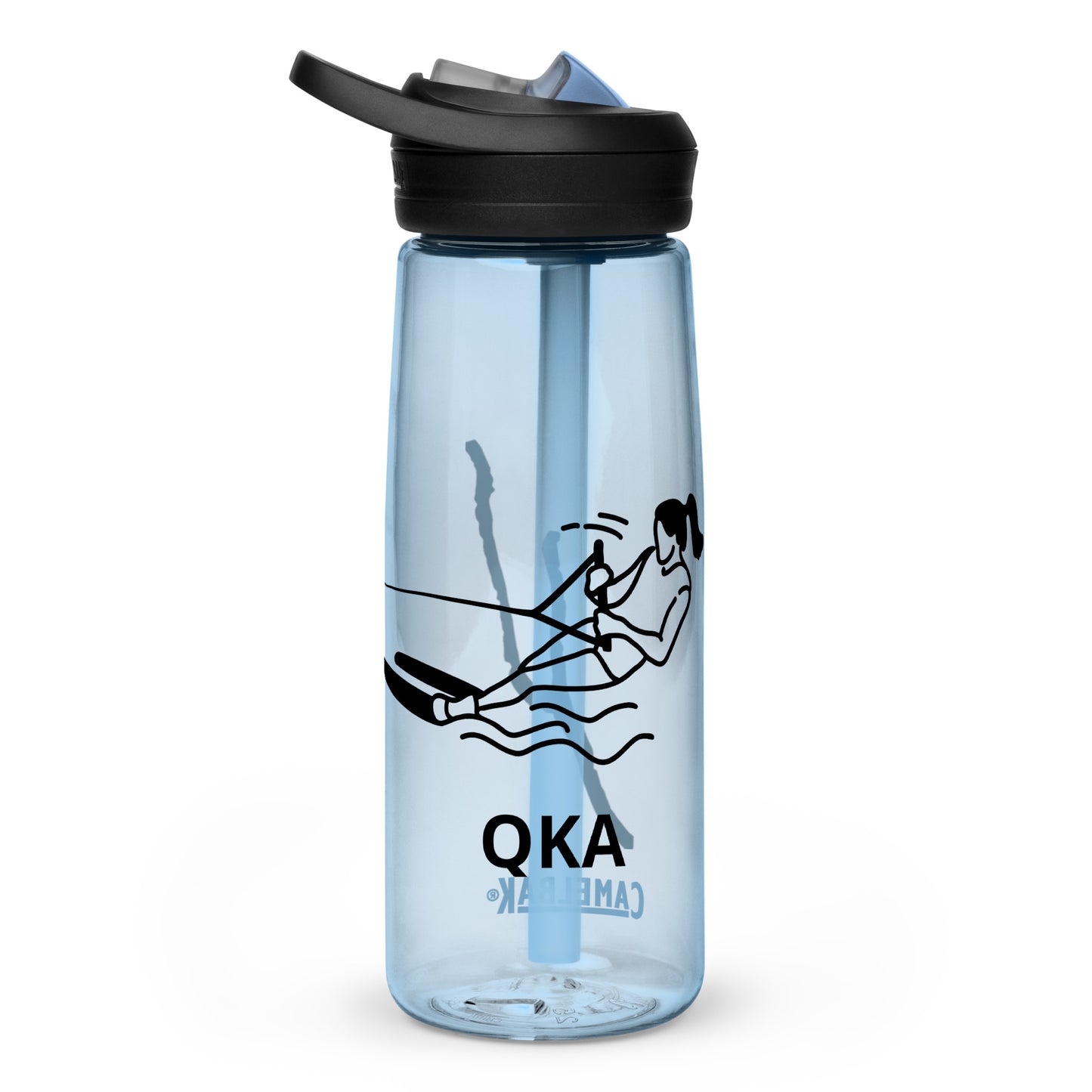 Sports water bottle - Keuka Lake waterskiing female