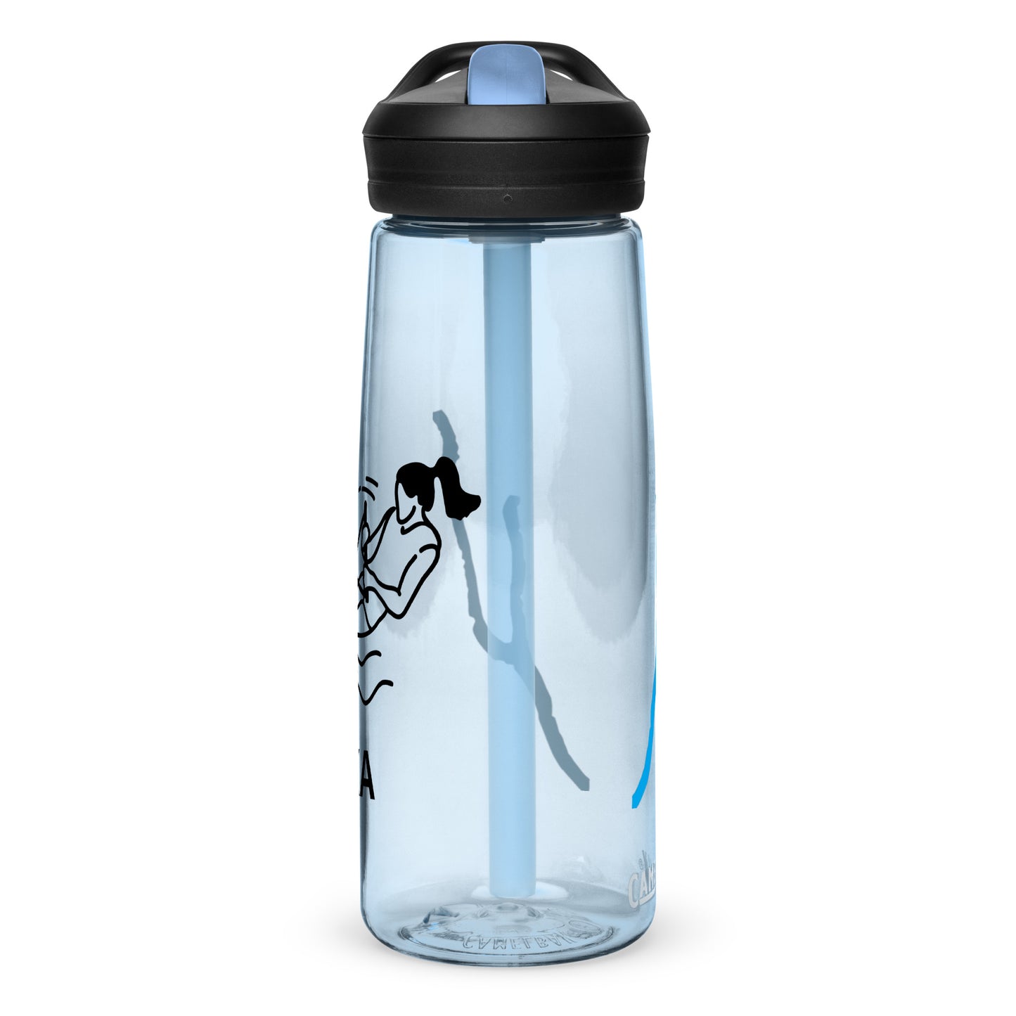 Sports water bottle - Keuka Lake waterskiing female