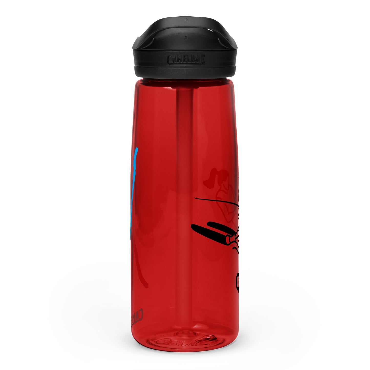 Sports water bottle - Keuka Lake waterskiing female