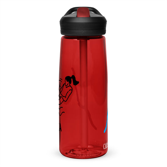 Sports water bottle - Keuka Lake waterskiing female