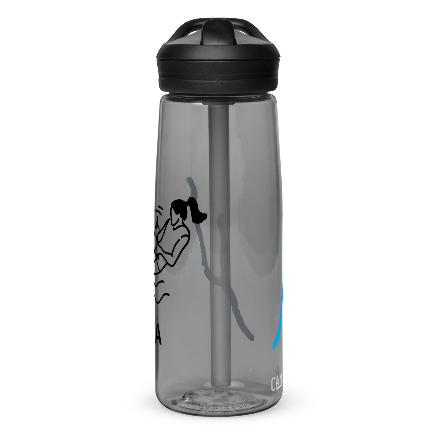 Sports water bottle - Keuka Lake waterskiing female