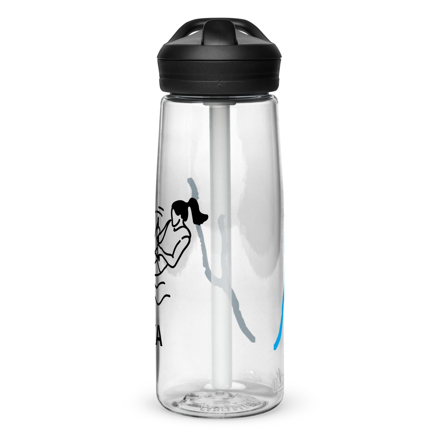 Sports water bottle - Keuka Lake waterskiing female