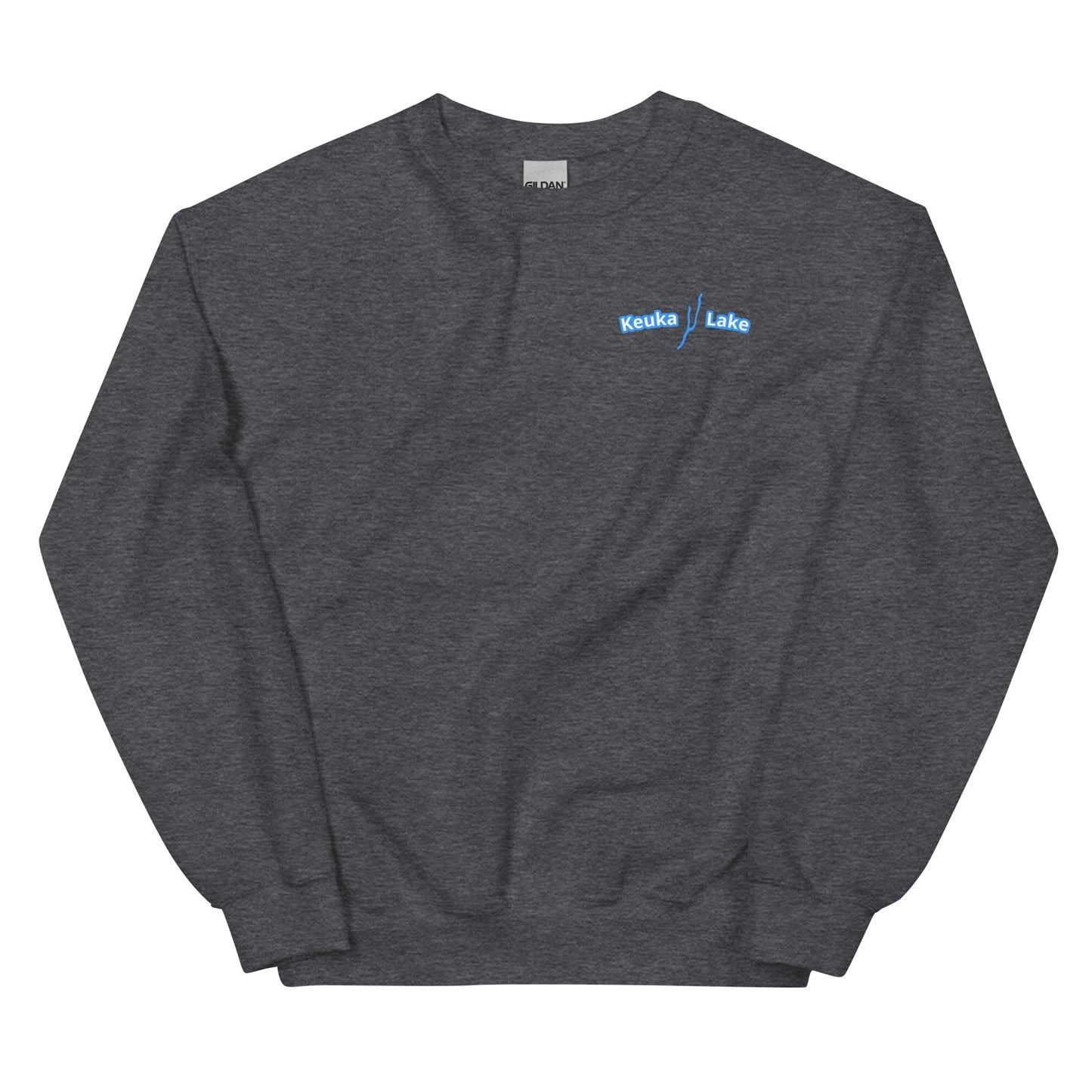 Unisex Sweatshirt - Keuka Lake Embroidered Adirondack back