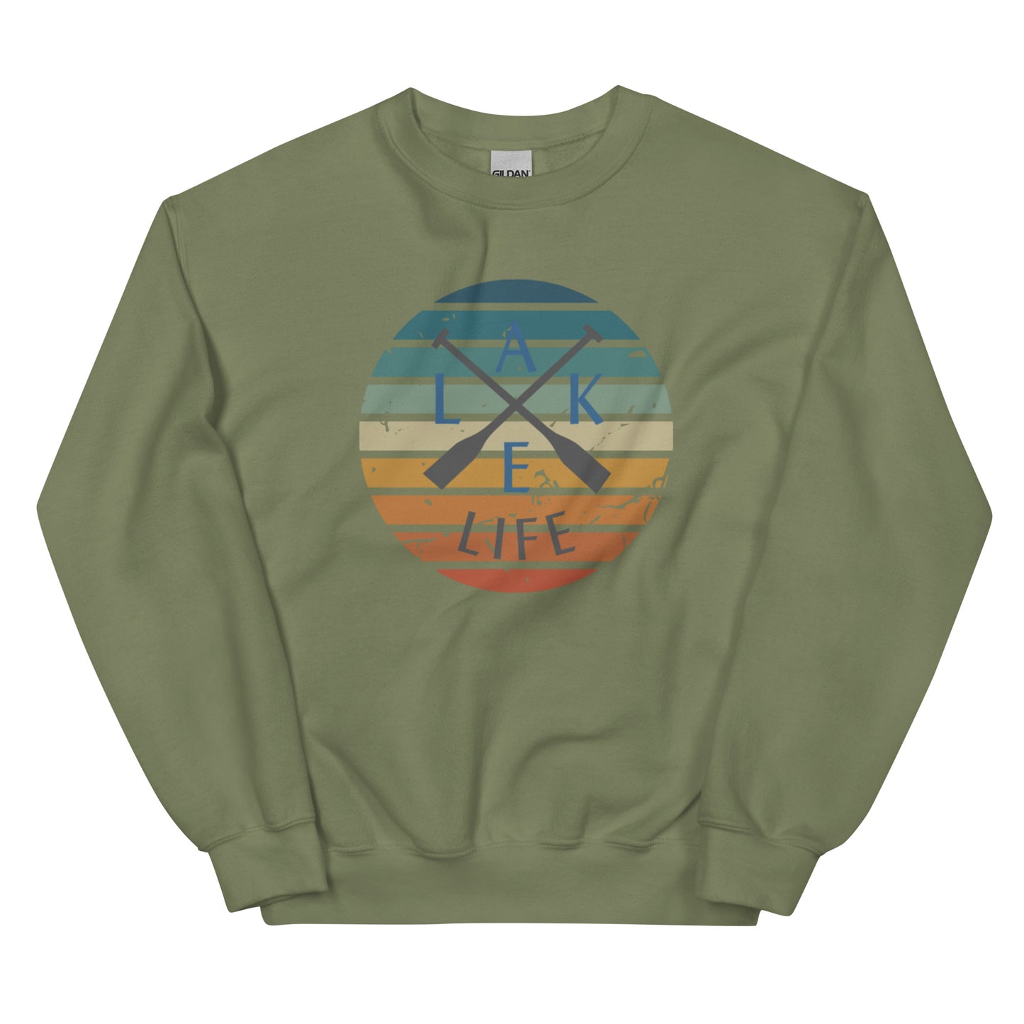 Unisex Sweatshirt - Lake Life Crossed Oars