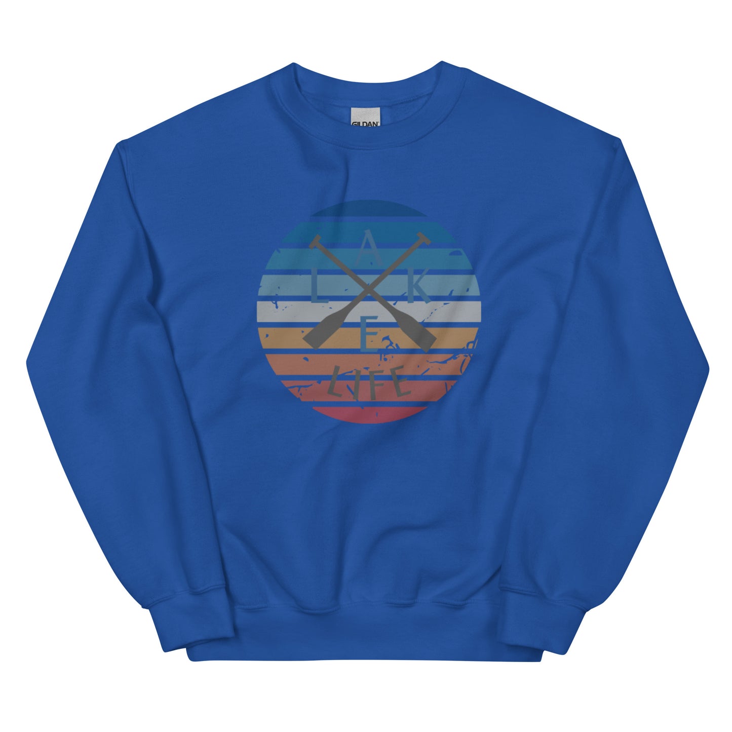 Unisex Sweatshirt - Lake Life Crossed Oars